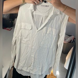 White Button Down Blouse